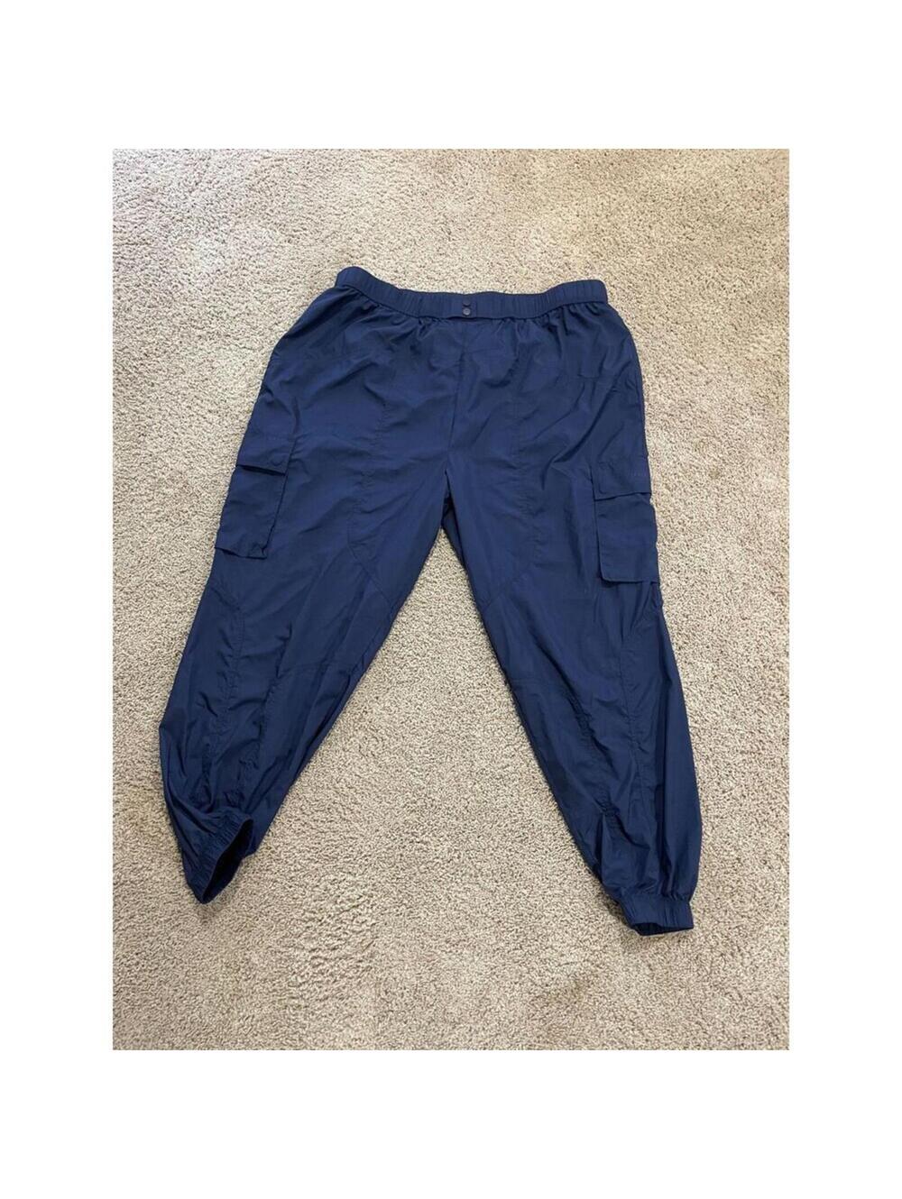 Women's Fabletics lightweight travel athletic pants Navy blue 3XL